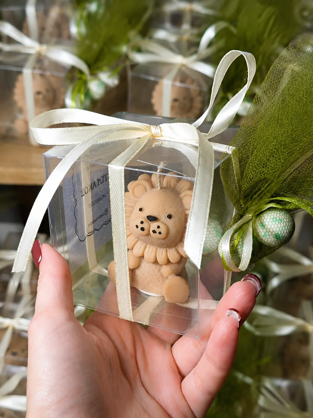 Μπομπονιέρα Λιονταράκι | Baptism Favors