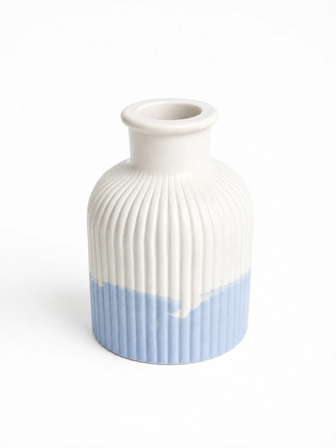 Χειροποίητο Ριγέ Πορσελάνινο Βάζο | Porcelain Glow